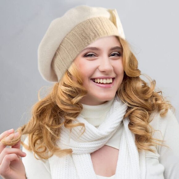 4956 Womens Wool Berets French Beret Beanie Winter Hats Hy022